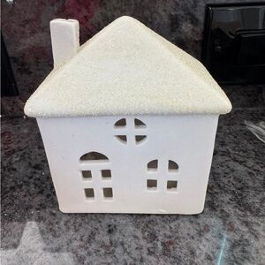 Target Wondershop white village house with glitter roof